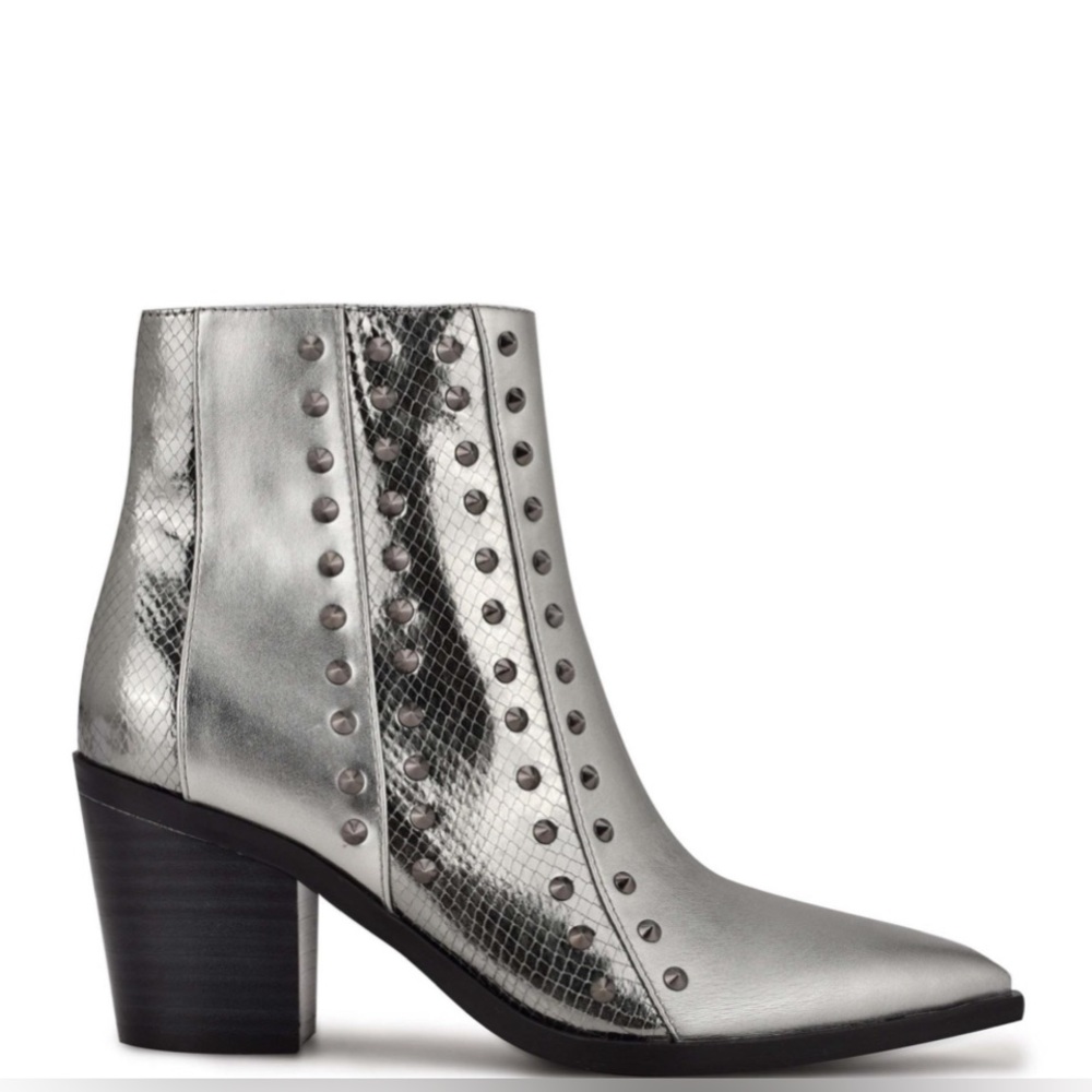 Nine West Studded Booties, Size 8, Excellent Condition!